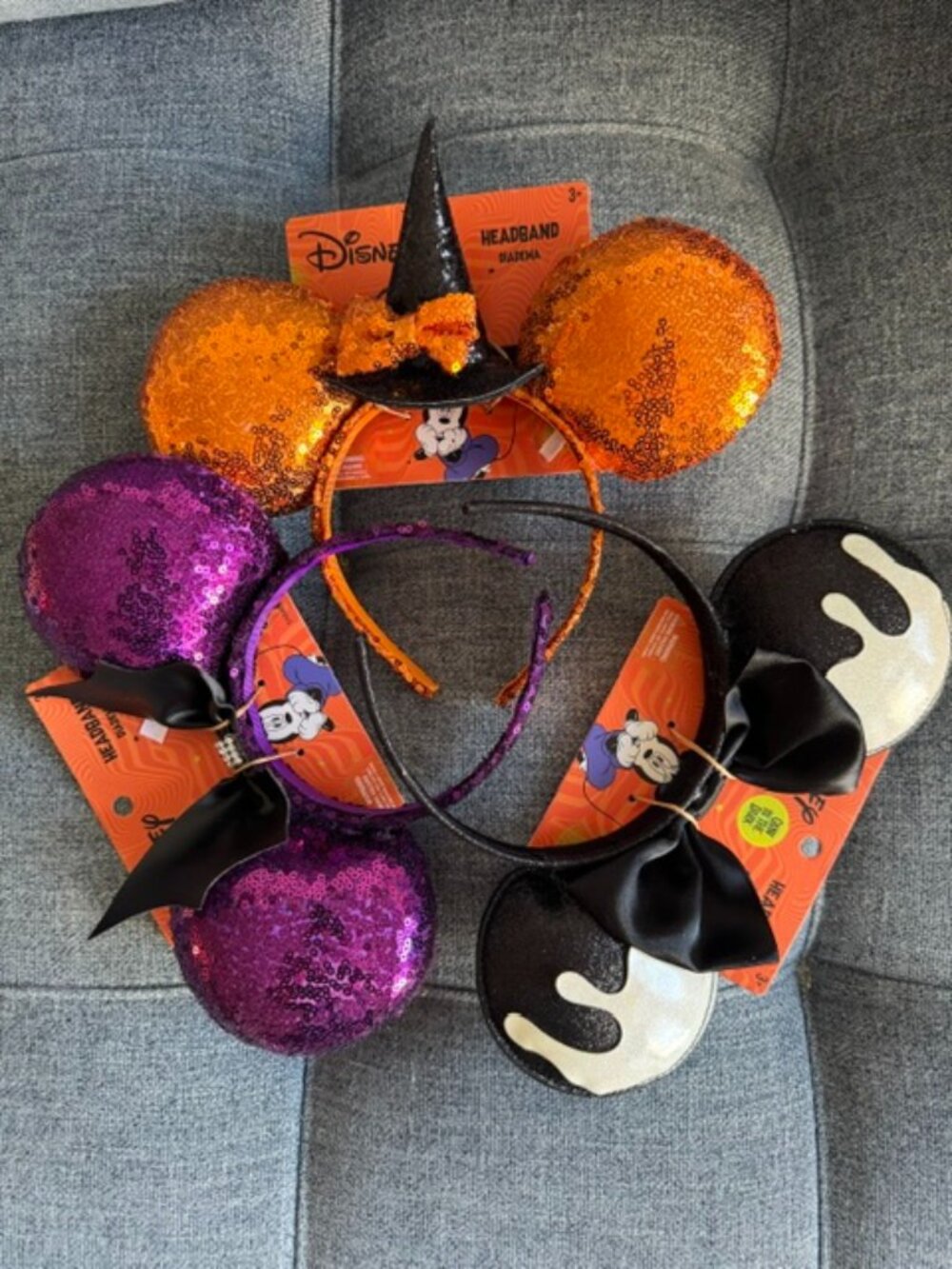 NEW Aldi x Disney Set of 3 Mickey Minnie Mouse Ears Headband Halloween 2026